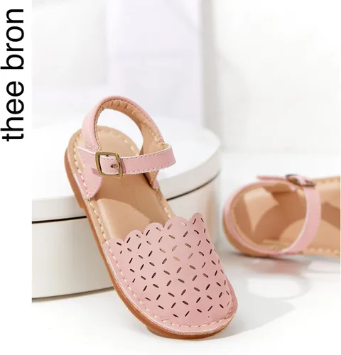 Miniatura 26 de THEE BRON Sandalias cómodas para niñas, zapatos para niños, sandalias rellenas
