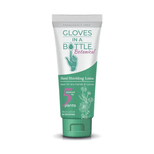 Gloves In A Bottle Loción protectora para piel seca, loción de manos tamaño de viaje, protege y restaura la piel seca y agrietada (3.4 onzas