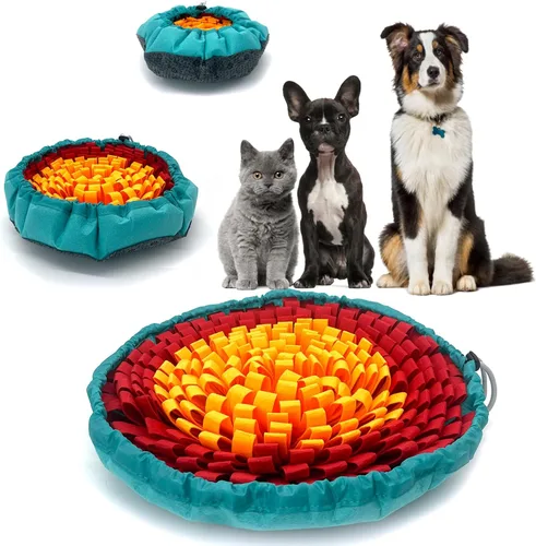 Miniatura 7 de Alfombrilla de olfateo para perros - Tazón de alimentación lenta - Simulando pradera para el aburrimiento, fomenta las habilidades naturales