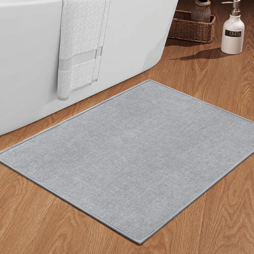 Miniatura 102 de chakme Alfombras de Baño 24x17, Alfombra de Baño Ultra Delgada Antideslizante Pequeña de Secado Rápido Absorbente para Piso de Baño