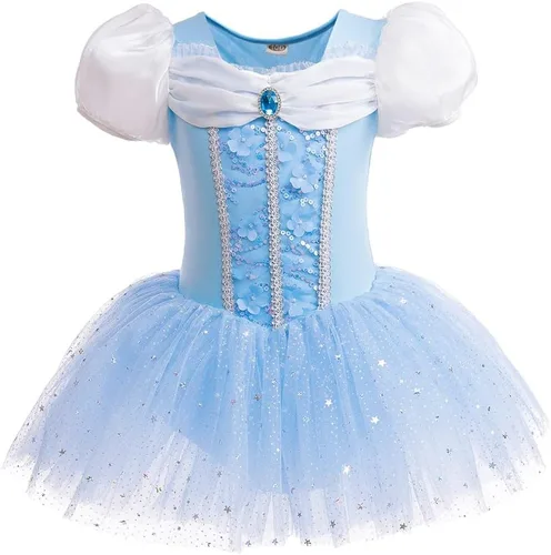 Miniatura 40 de MYRISAM - Maillots de princesa para niñas, tutú de ballet, vestido de bailarina con falda, para cumpleaños, fiesta elegante, disfraces de Halloween