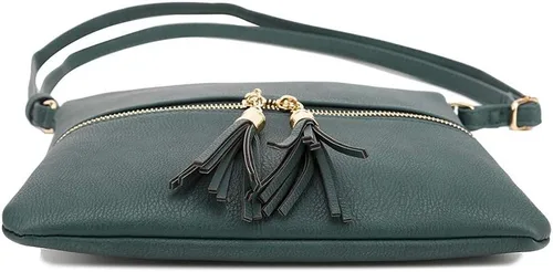 Miniatura 3 de SG SUGU - Bolso ligero y mediano con borla y bolsillo con cremallera