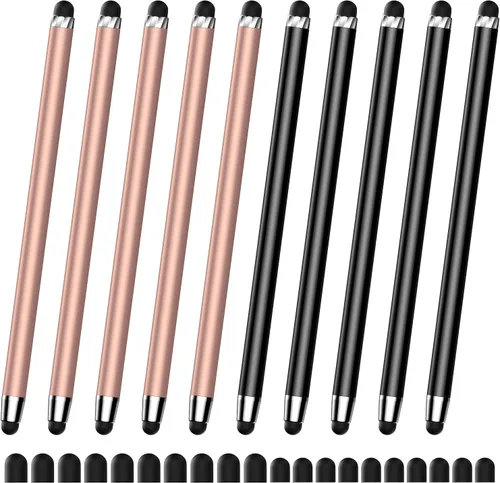 Miniatura 9 de DAXINGXING 40 piezas de puntas de goma de repuesto para lápiz capacitivo, alta sensibilidad y precisión, puntas de goma negras universales