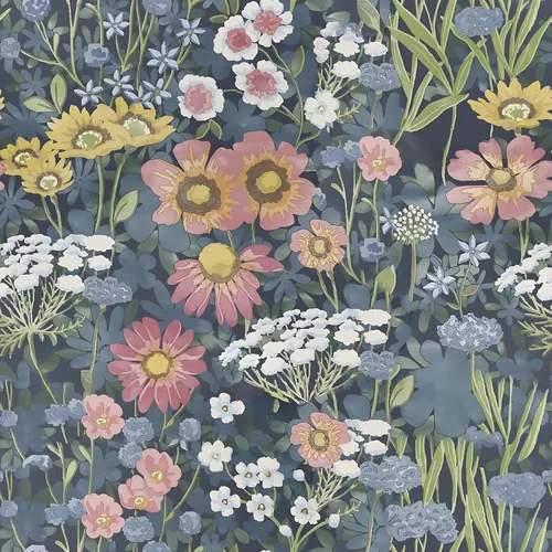 Miniatura 10 de Orainege Papel tapiz autoadhesivo para despegar y pegar, diseño floral, estilo bohemio, vintage, de 16.9 x 118.1 pulgadas, diseño de margaritas