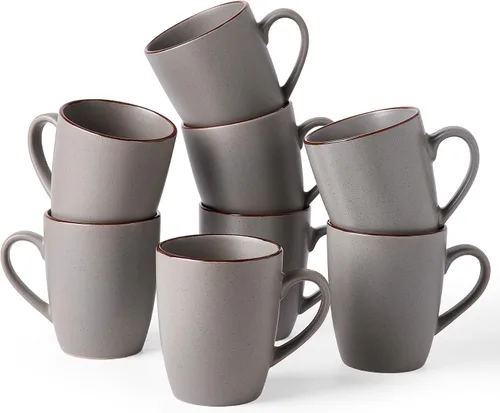 Miniatura 31 de famiware Venus - Tazas de café para 4, juego de tazas de 12 onzas, taza para beber con asa para café, té, cacao, leche, carbón