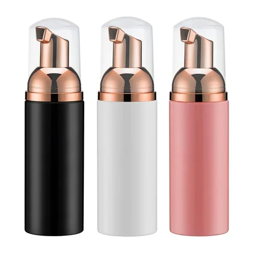Miniatura 21 de Botella de espuma de 2 onzas, dispensador de bomba de espuma vacía para jabón de manos, limpiador de pestañas, champú para viajar, 10 Negro