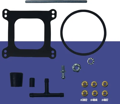 Miniatura 3 de RoyalAir Carburador 4BBL Serie 1905 AVS2 Carburador 650 cfm Brida cuadrada Nuevo amplificador de flujo anular Estrangulador manual no EGR Serie AVS2