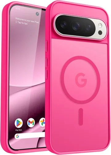 Miniatura 22 de Funda para teléfono Google Pixel 9 Pro XL, Compatible con Magnético, Protección contra Caídas de Grado Militar Translúcida Mate Resistente a Golpes