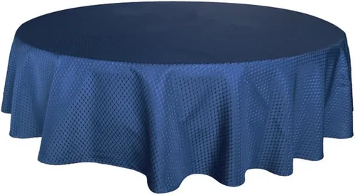 Miniatura 13 de Tektrum Mantel de jacquard redondo de 70 pulgadas, resistente al agua, resistente a las manchas, a prueba de derrames, ideal para cenas, banquetes