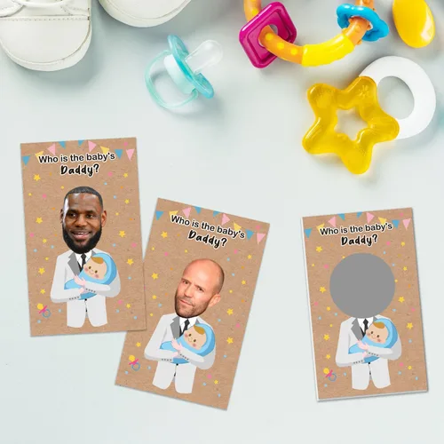 Miniatura 4 de Ggjgrpx Divertidas tarjetas de juego para rascar para baby shower, para niños, tarjetas de sorteo de boletos de lotería, juego de baby shower, gran