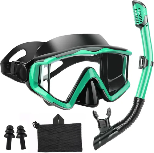 Miniatura 20 de Equipo de esnórquel para adultos, jóvenes y niños, juego de máscara de esnórquel, máscara de buceo, gafas de natación, máscara de buceo, a prueba