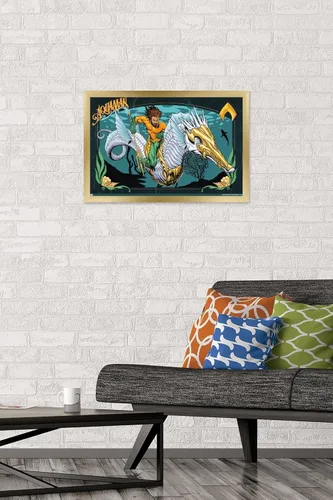Miniatura 2 de Trends International DC Comics Movie Aquaman y el Reino Perdido - Póster de pared con ilustración de Aquaman, 14.72 x 22.37 pulgadas, versión