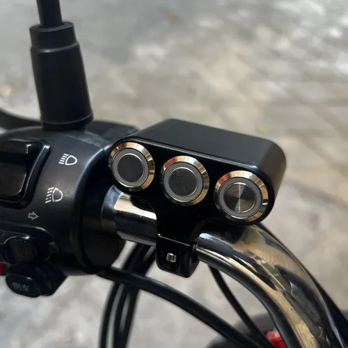 Miniatura 6 de Interruptor de manillar de motocicleta impermeable de 7/8 ″ con luz indicadora, interruptor de botón de 3, luz antiniebla ON/OFF