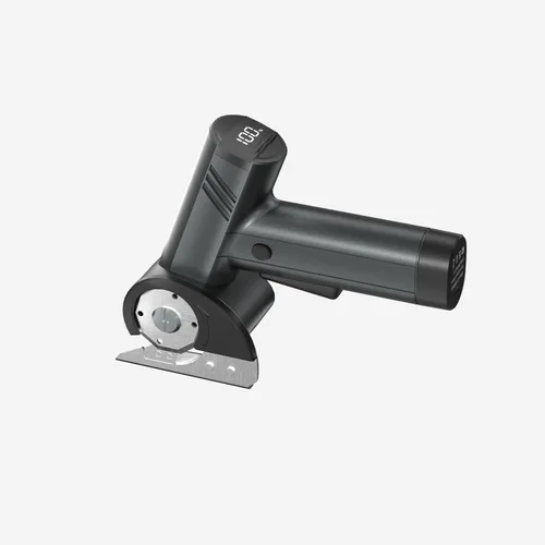 Tijeras eléctricas inalámbricas, cortador de caja de cartón recargable, tijeras de tela potentes de 4 V con 2 cuchillas de seguridad, cortador de