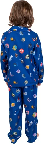 Miniatura 3 de Ultra Game NBA Boys 2-Piece Loose-fit Button Down Pajamas Set (Sizes 4-20)