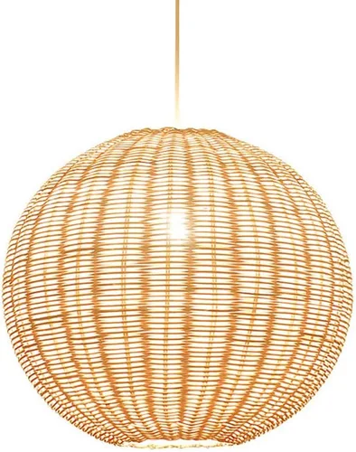 Moderno globo de cocina americana, lámpara colgante tejida a mano, bola de mimbre, lámpara colgante, decoración del hogar, accesorios de iluminación