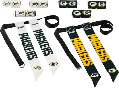 Miniatura 26 de Franklin Sports NFL - Conjuntos de fútbol con bandera del equipo de la NFL, cinturones + banderas, para niños + adultos, se adapta a cintura