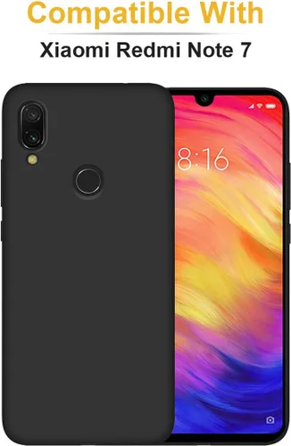 Miniatura 6 de Funda personalizada para teléfono Redmi Note 7 de 6.3 pulgadas, funda personalizada con múltiples imágenes, funda suave con nombre, regalo de Negro