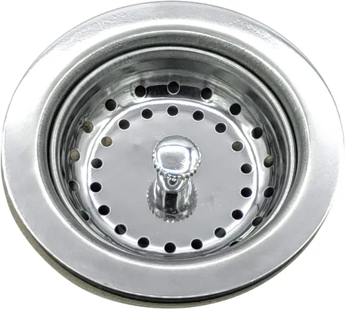 Miniatura 2 de Colador de cesta de 4 pulgadas para fregadero de cocina de acero con base de ABS y montaje de colador extraíble, para fregadero de cocina estándar