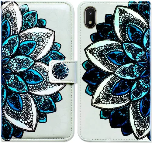 Miniatura 29 de Bcov Funda tipo cartera para Galaxy A10e, con diseño de bandera americana retro con tapa para Samsung Galaxy A10e Retro American Flag