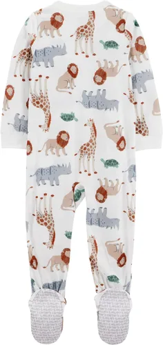 Miniatura 34 de Simple Joys by Carter's - Pijama de forro de vellón resistente al fuego para niños pequeños y bebés, holgada, con pies, paquete de 3