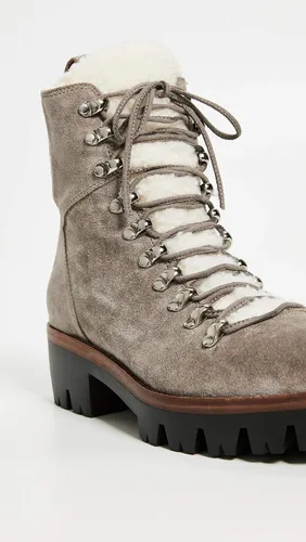 Miniatura 6 de Jeffrey Campbell Botas de combate Culvert Sherpa para mujer, color gris topo, bronceado, gris, talla 9.5 M de EE. UU, Bronceado, gris pardo