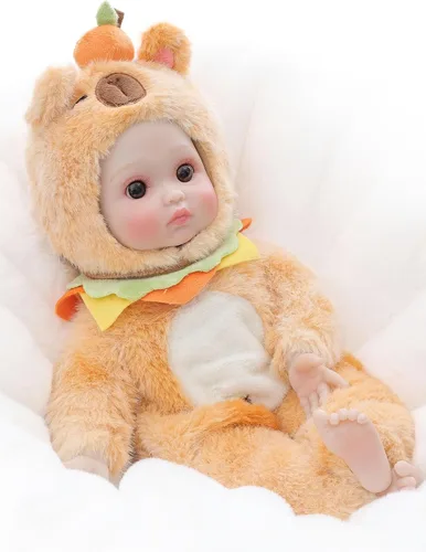 Miniatura 3 de Muñecas de bebé, muñeca realista de cuerpo suave de 15 pulgadas, muñecas de bebé de la vida real con accesorios, para niñas de más de 3 años, juego