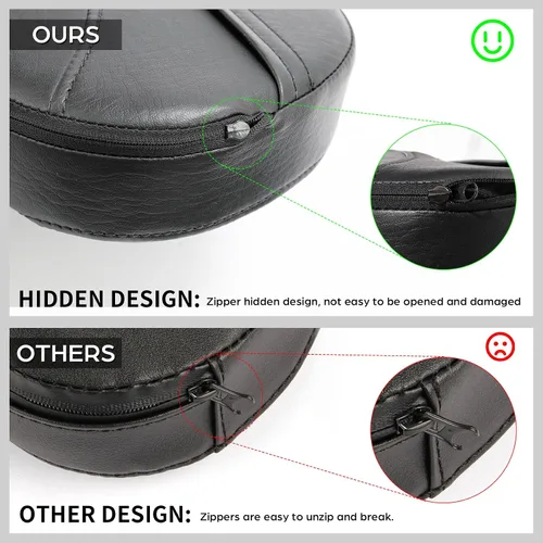Miniatura 3 de TCT-MOTORPARTS Driver Rider - Almohadilla de respaldo para Harley Touring 2009-2023 Road King Street Road Electra Glide Ultra Black Stitching