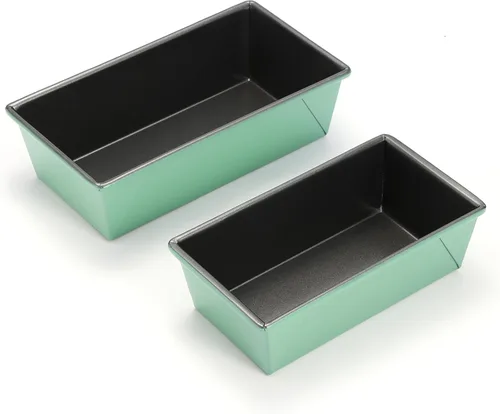 Miniatura 7 de monfish Pullman - Molde para pan con tapa, molde para tostadas de pan, bandeja de pan corrugado con tapa de 1 libra de masa de acero alluminumado