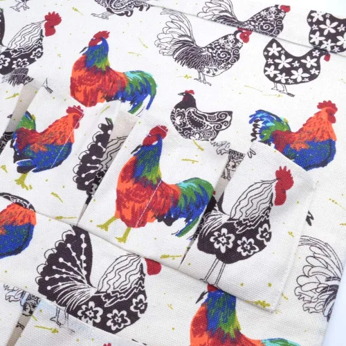 Sefiron Delantal para Recoger Huevos de Pollo, 12 Bolsillos Profundos para Gallina, Pato, Huevos de Ganso Gallina de flores