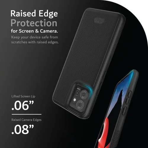 Miniatura 5 de TUDIA DualShield Grip - Funda protectora diseñada para Motorola ThinkPhone (2023), [MergeGrip] de doble capa a prueba de golpes, delgada, de grado