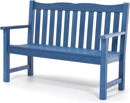 Miniatura 11 de Stoog Banco de Exterior para 2 Personas para Todo Clima, Capacidad de 800 libras Banco de Jardín de Plástico HIPS para Patio, Patio Trasero, Porche