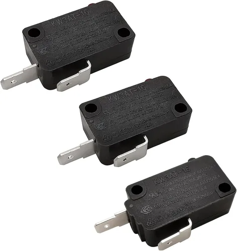 Miniatura 10 de Pieza de repuesto para interruptor de puerta de horno de microondas, 16A 125VAC, KW3AT-16 (compatible con KW3A-16), normalmente cerrado, 1 unidad