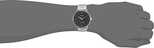 Miniatura 6 de Casio MTP-VT01D-1B Reloj analógico de 3 manos para hombre de acero inoxidable minimalista esfera negra