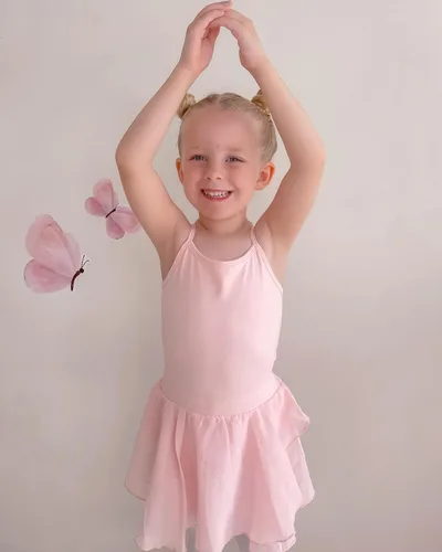 Miniatura 3 de Stelle - Vestido de bailarina para niña, con leotardo, estilo canesú, para gimnasia o ballet (para niñas pequeñas y grandes)