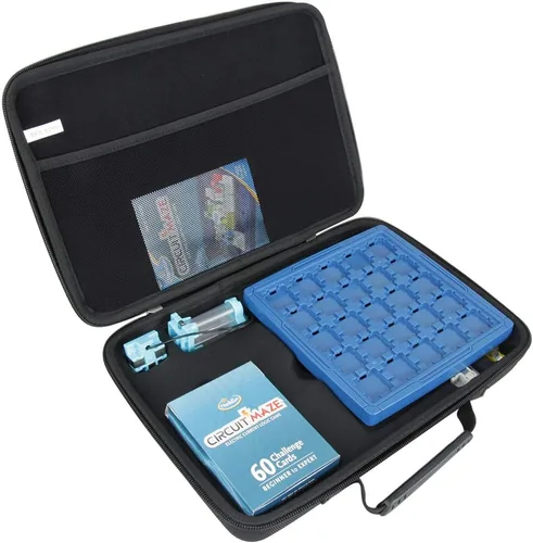 Hermitshell Estuche rígido de viaje para ThinkFun Circuit Maze juego de lógica de corriente eléctrica y juguete STEM (estuche para laberinto de Negro