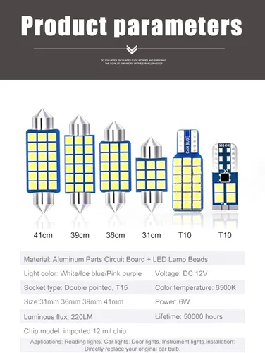 Miniatura 7 de 4 bombillas LED para coche, luces de lectura de cúpula interior, para Nissan Sentra Sylphy B17 2012 2013 2014 2015 2016, accesorios