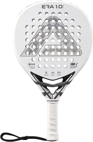 Miniatura 13 de AMA SPORT ERA 1.0 Raqueta de pádel con superficie de fibra de carbono con núcleo de espuma EVA Memory Flex Raqueta de pádel ligera de potencia