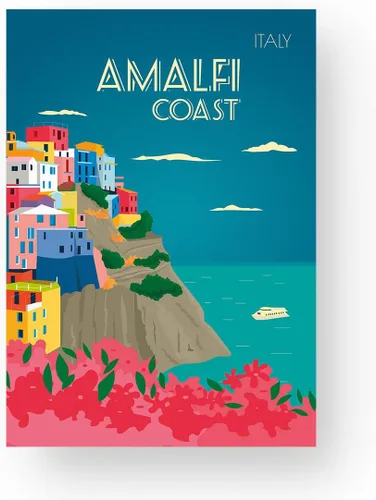 EzPosterPrints - Pósteres retro de ciudad famosa del mundo - Impresiones decorativas, vintage, retro, grunge de viaje - Impresión artística de pared