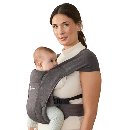 Miniatura 10 de Ergobaby Embrace Portabebés para Recién Nacidos hasta Niños Pequeños - Portabebés Ergonómicos Ligeros - Esenciales Acogedores (7-25 Libras), Tejido