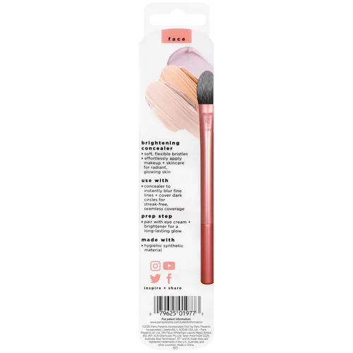 Miniatura 9 de Real Techniques Cepillo de maquillaje corrector iluminador, cepillo viral de pata de gatito oculta debajo de los ojos e imperfecciones, cubre