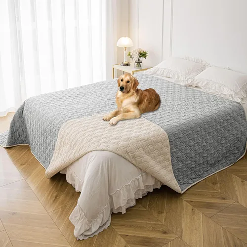 Miniatura 15 de Funda de sofá impermeable lavable para perros, manta reversible para cama para perro, protector de muebles para mascotas
