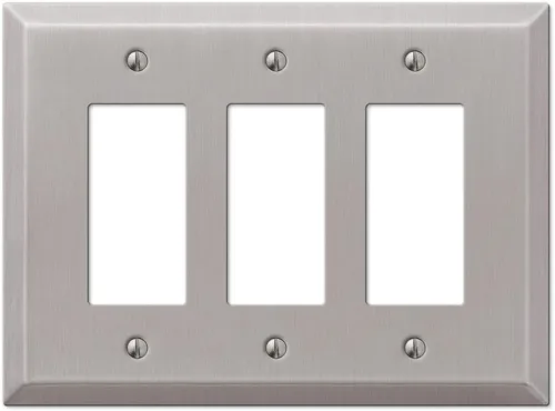 Miniatura 9 de Colester Direct - Placa de pared de níquel satinado para interruptor de pared, cubierta de tomacorriente GFI, acabado mate de níquel satinado