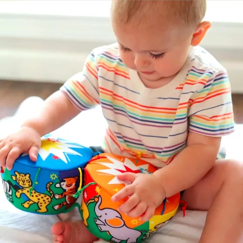 Miniatura 9 de Melissa & Doug K's Kids Bongo Drums - Instrumento musical suave, multicolor, 1 EA
