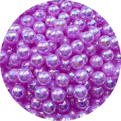 Miniatura 12 de 400 piezas cuentas de perla de 8mm AB cuentas de plástico brillantes y coloridas cuentas espaciadoras sueltas para hacer joyas, aretes, pulseras