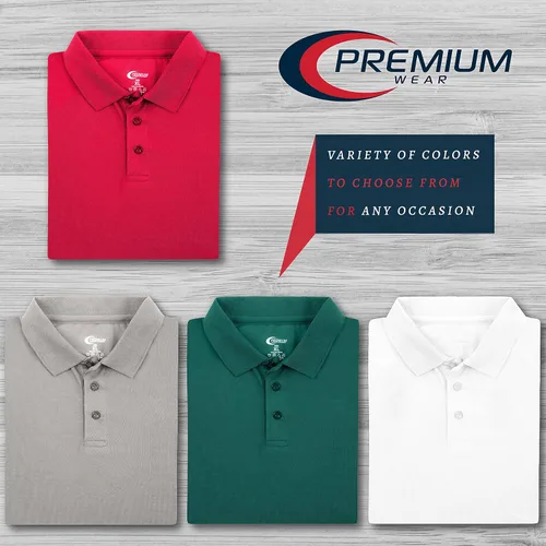 Miniatura 3 de Premium Wear Boys High Moisture Wicking Polo T Shirts