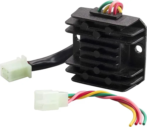 Dickno Regulador de voltaje rectificador de 12 V, 4 cables de repuesto para GY6 125cc 150cc ATV Dirt Bike Go Kart y Scooter