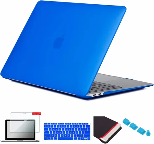 Miniatura 43 de Pack 5 en 1 de carcasa para MacBook Air, de Se7enline, de plástico duro, tacto suave, con protector de teclado de silicón, protector de pantalla