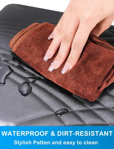 Miniatura 7 de Funda de consola central para Ford F150 2015-2024, F250 F350 F450 2017-2024 con asiento de salto 40/20/40, funda de consola, funda de asiento