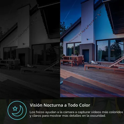 Miniatura 4 de Kasa Smart - Cámara de seguridad 2K QHD para exteriores con cable, IP65, sensor Starlight y visión nocturna de 30 m, detección